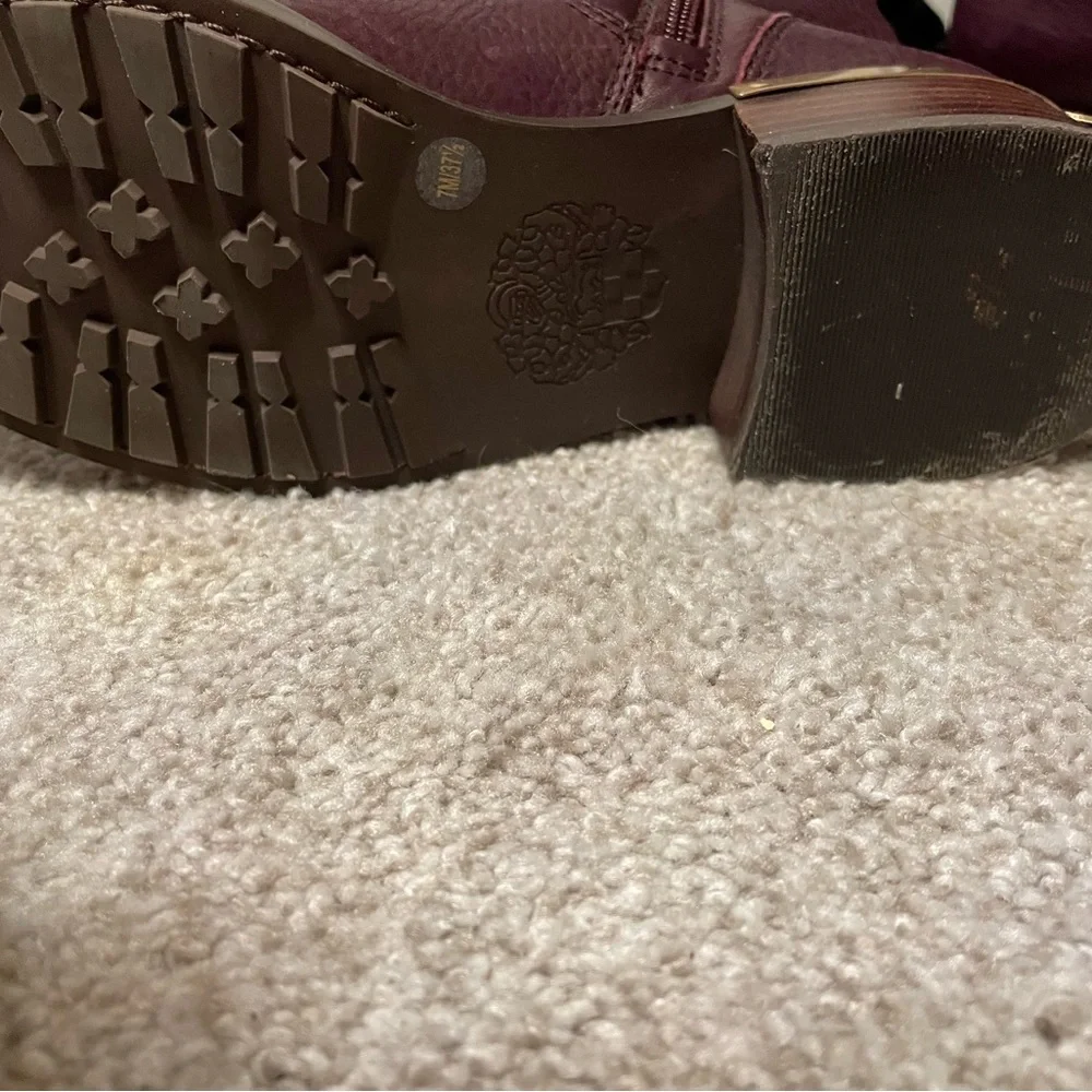 BNIB Vince Camuto Windy Moto Boots Dark purple 7 M - Picture 6 of 6